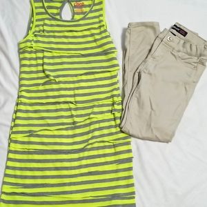 Big Girl one piece dress (L) and a pair of khaki pants size 8